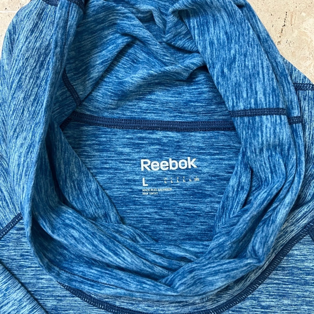 Reebok Play Warm Cowl Neck Athletic Sweatshirt Size Large - Picture 3 of 6